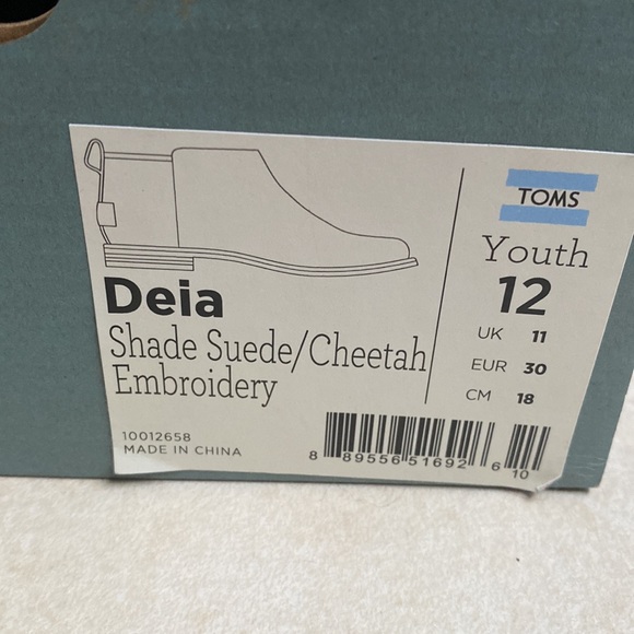 Girls size 12 Toms Deia Booties - Picture 2 of 8